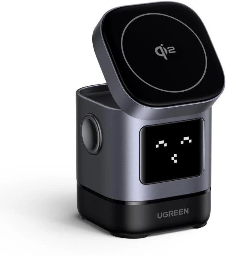 UGREEN Wireless Magnetic Charger/Stand 2in1 15W Qi2 W709 45775 - Μαύρο