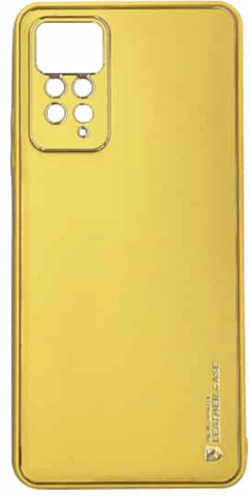 Leather Case Θήκη Πλάτης Δερματίνης Xiaomi Redmi Note 11 Pro / 11 Pro 5G Κίτρινο