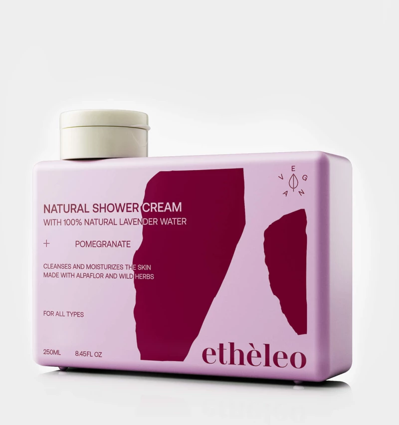 ETHELEO Shower Cream Pomegranate Αφρόλουτρο Με Άρωμα Ρόδι 250ml