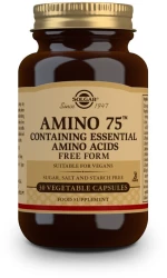 SOLGAR Amino 75 Essential Amino Acids Vegetable 75 Φόρμουλα Με Αμινοξέα x30 Καψούλες