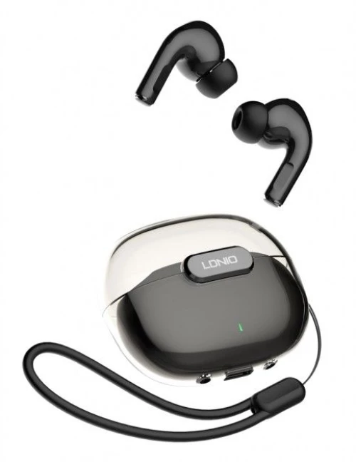 Ακουστικά Με Θήκη Φόρτισης T02 True Wireless Hifi Φ13mm Μαύρα 6933138601020 LDNIO 6933138601020