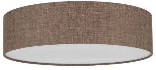 Πλαφονιέρα Φωτιστικό Οροφής 4xE27 Ύφασμα Earth KT Lighting 10165 Καφέ