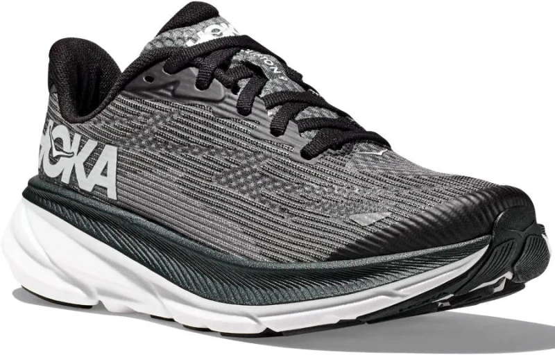 Παιδικά Παπούτσια Για Τρέξιμο Hoka Clifton 9 Youth Black / White  Μαύρο Λευκό