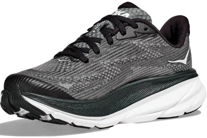 Παιδικά Παπούτσια Για Τρέξιμο Hoka Clifton 9 Youth Black / White  Μαύρο Λευκό