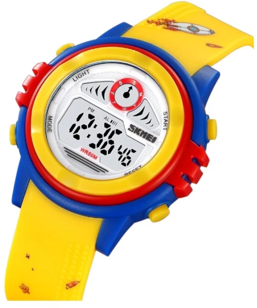 Παιδικό ψηφιακό ρολόι χειρός – Skmei - 2266 - Yellow 222666_yellow