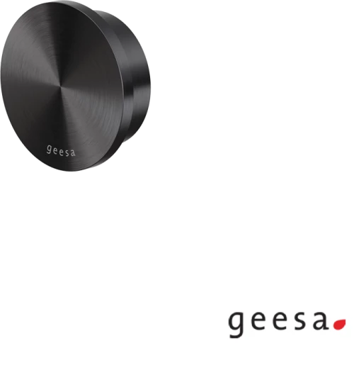 Άγκιστρο μπάνιου μονό 1,9εκ. Φ54 Opal Geesa Inox PVD Black Brushed