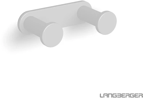 Κρεμάστρα 2 Αγκίστρων Langberger White Matt