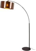 Lucide RANKOS - Arc floor lamp - 1xE27 - Black - 05747/81/30