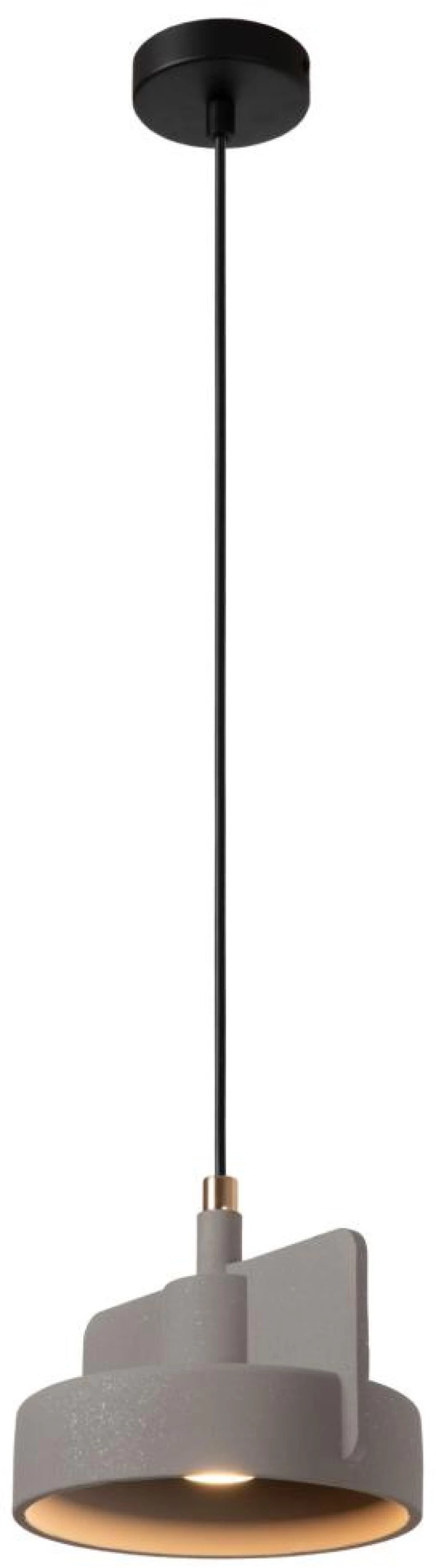 Lucide NINJA - Pendant light - Ø 20 cm - 1xE27 - Grey - 44415/20/36