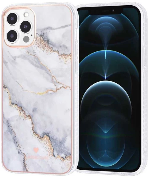 UNIQ Classic Θήκη iPhone 12 / 12 Pro TPU Marble White