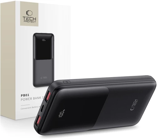 Tech-Protect PB01 Power Bank 10000mAh 22.5W Black