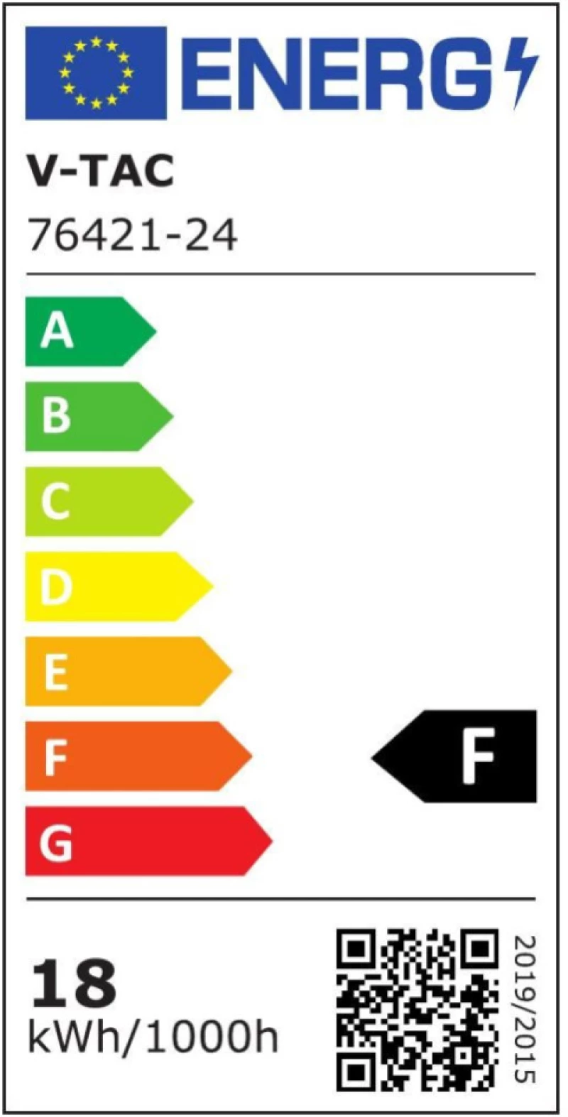 V-TAC PRO τετράγωνο LED  18W τσιπ Samsung μαύρο πλαίσιο 3000K IP44