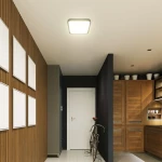 V-TAC PRO τετράγωνο LED τσιπ Samsung μαύρο πλαίσιο 6400K IP44