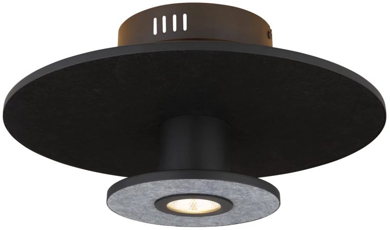 ceiling light metal black matt, LED - 15647SD