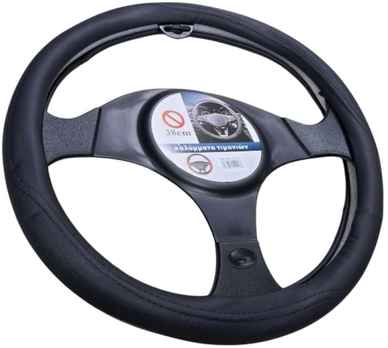 Κάλυμμα τιμονιού αυτοκινήτου - XY-051 - 122476 - Black/Black