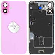For iPhone/iPad (AP16PL0024PIPSP-B) Rear Cover (Pulled B) incl. small parts - Pink, For iPhone 16 Plus
