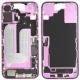 For iPhone/iPad (AP16PL0024PIPSP-B) Rear Cover (Pulled B) incl. small parts - Pink, For iPhone 16 Plus