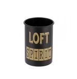 Ποτήρι μπάνιου μεταλ.μαύρο LOFT