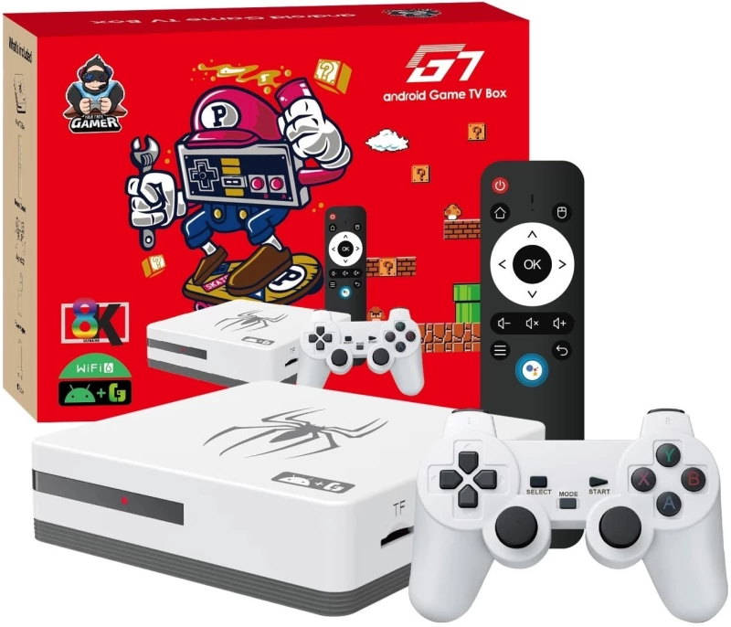 Κονσόλα παιχνιδιών 8k ultra HD android -Game Box 8K Ultra HD Set-Top Box Android TV -Dual System Retro Game Stick