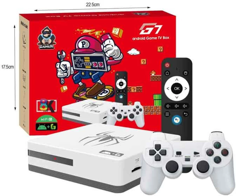 Κονσόλα παιχνιδιών 8k ultra HD android -Game Box 8K Ultra HD Set-Top Box Android TV -Dual System Retro Game Stick