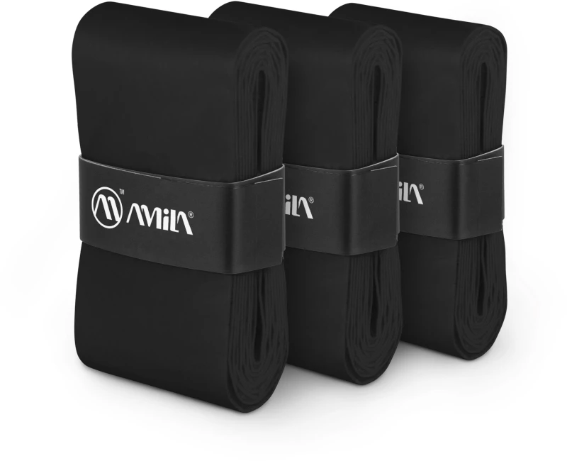 Ταινία Λαβής Ρακετών AMILA Overgrip Μαύρο 3 Τεμ 45791