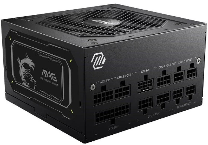 MSI MAG A850GL 850W PCIE5 II 80+ Gold Power Supply (306-7ZP8D11-CE0)