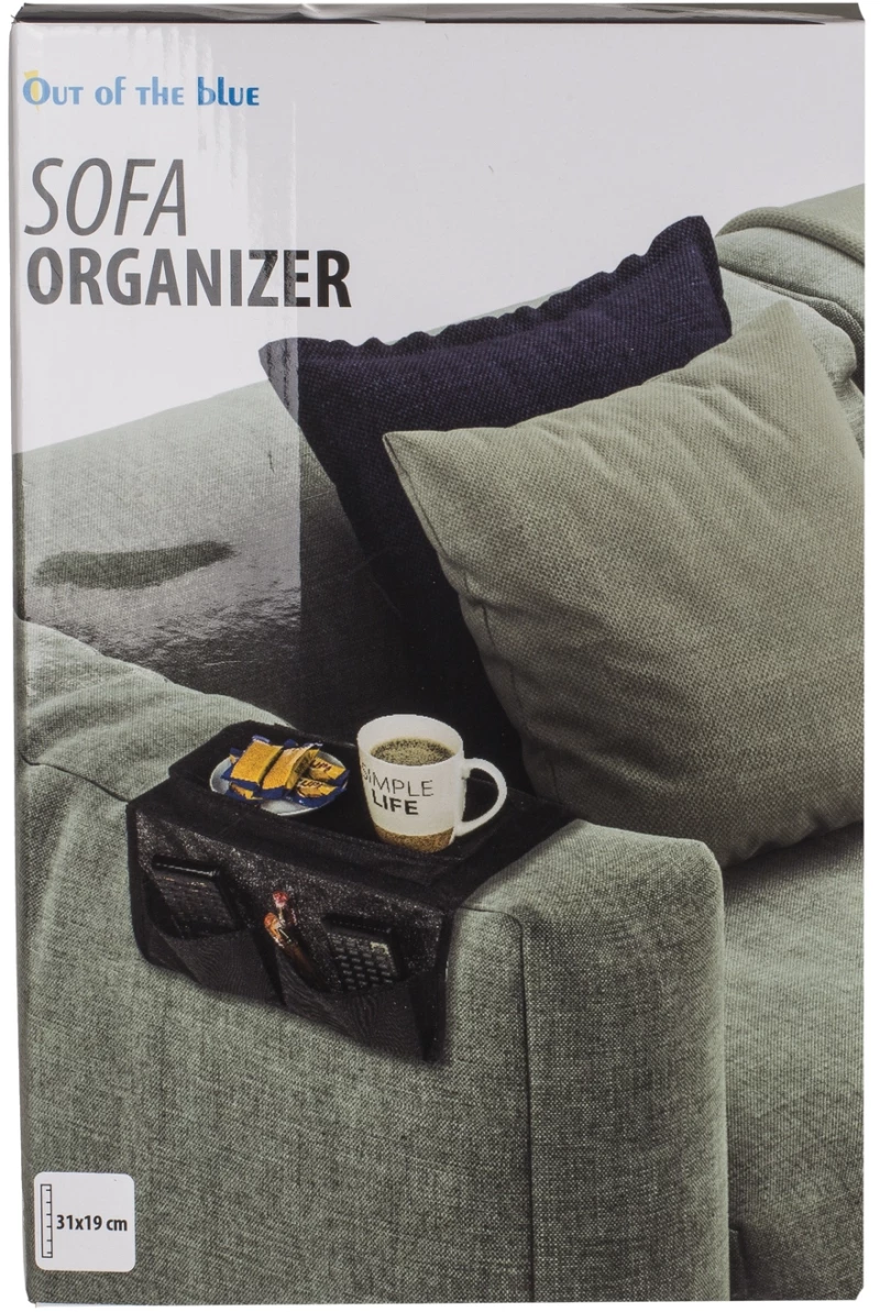 Οργανωτής Για Μπράτσο Καναπέ Μαύρο Polyester 31x19cm (1 τμχ.)