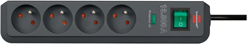 Brennenstuhl Eco-Line surge protector strip 4 sockets 1.5m 13.500A - black