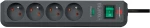 Brennenstuhl Eco-Line surge protector strip 4 sockets 1.5m 13.500A - black