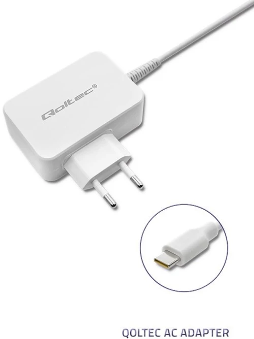 Qoltec 51039 power adapter/inverter Indoor 65 W White