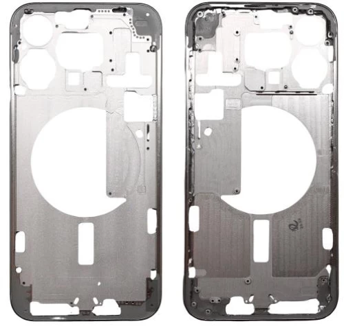 Μεσαίο Πλαίσιο Apple iPhone 15 Pro Titanium Λευκό (OEM)