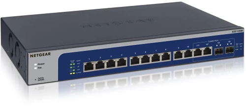 NETGEAR XS512EM Managed L2 10G Ethernet (100/1000/10000) 1U Blue, Grey