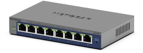 NETGEAR GS108Ev4 Unmanaged L2/L3 Gigabit Ethernet (10/100/1000) Grey
