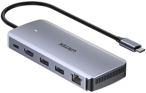 UNITEK ACTIVE HUB USB-C 10GBPS,M.2,HDMI, PD 100W