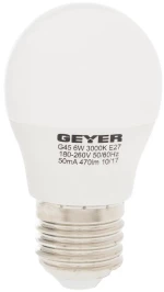 GEYER ΛΑΜΠΑ LED G45 E27 4.5W ΚΙΤΡΙΝΟ 470LM LGLWE275E