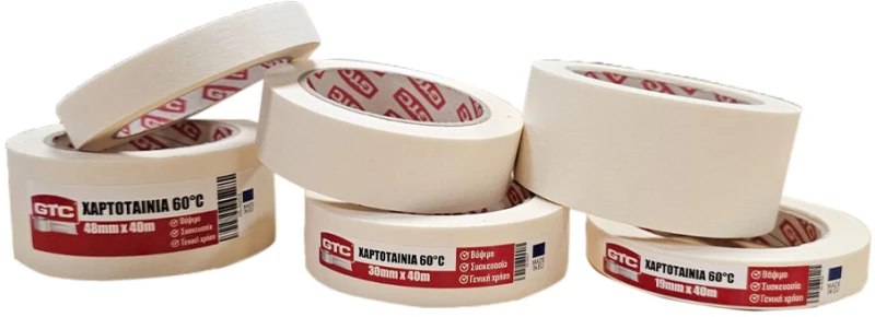 GTC ΧΑΡΤΟΤΑΙΝΙΑ ΛΕΥΚΗ 38mm*40m