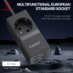 Πολύπριζο Earldom ES-SC21  1 way  CEE 7/3  2 х USB F  2 x USB-C  1m.  Μαυρο - 40521