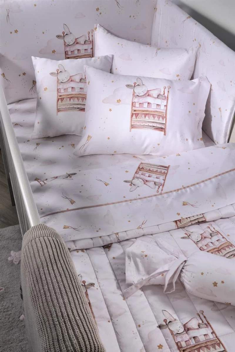 Σετ σεντόνια Down Town S-854 Little Bunny - Σετ 3 Τεμαχίων Κούνιας