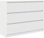 vidaXL Sideboard Λευκό 100x35x76 cm Κατασκευασμένο ξύλο