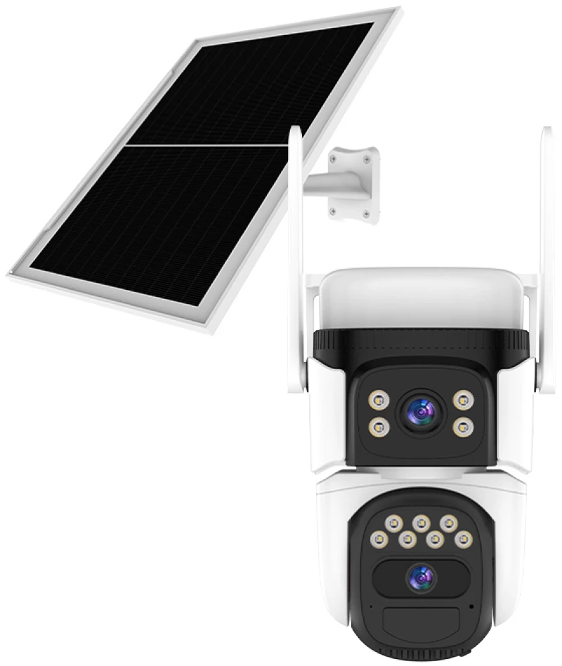 VSTARCAM smart ηλιακή κάμερα CB621DR, dual lens, 3MP, WiFi, SD, PTZ, IP66