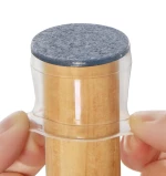 HOME USE προστατευτικές τάπες επίπλων HUH-0224, 25-30mm, διάφανες, 24τμχ