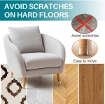 HOME USE προστατευτικές τάπες επίπλων HUH-0224, 25-30mm, διάφανες, 24τμχ