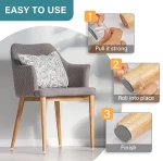 HOME USE προστατευτικές τάπες επίπλων HUH-0224, 25-30mm, διάφανες, 24τμχ