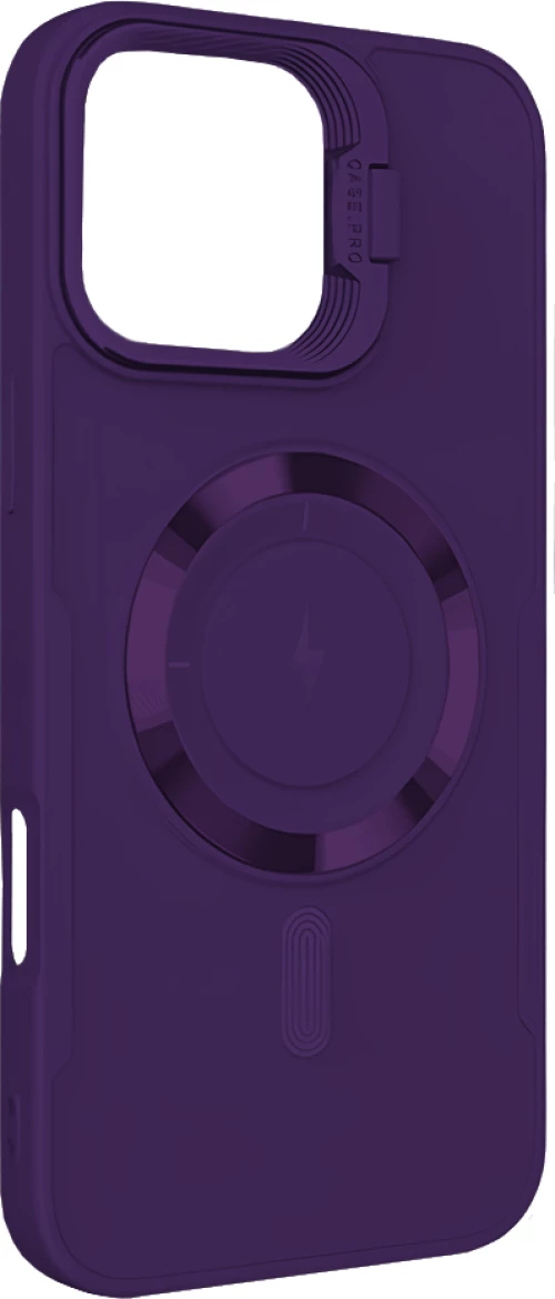 ObaStyle Creative Camera Stand Case για Apple iPhone 14 Pro - Βαθύ Μωβ