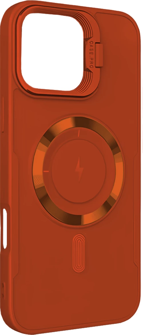 ObaStyle Creative Camera Stand Case για Apple iPhone 14 Pro Max - Πορτοκαλί