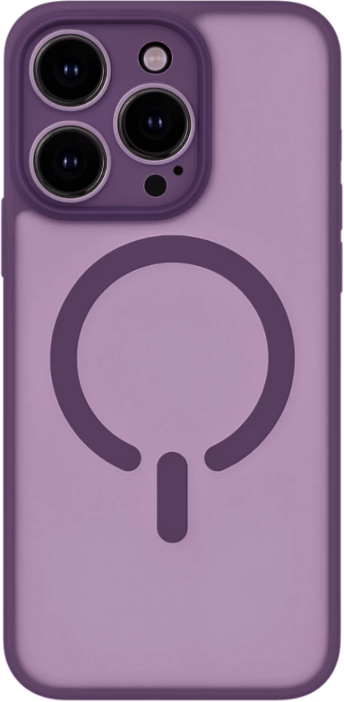 ObaStyle Semiclear Ματ Θήκη MagSafe για iPhone 15 Pro Max - Μωβ