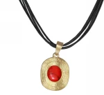 Kostibas 1112-452XE, Με πέτρα, Μεταλλικό, Κόκκινο