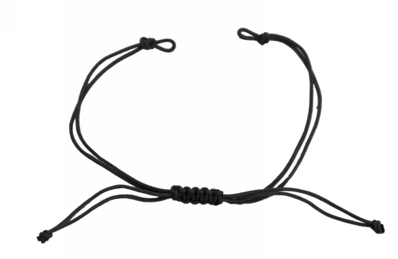 Kostibas 3839-033M, Για βραχιόλι, Σχοινί, Μαύρο, 20τμχ