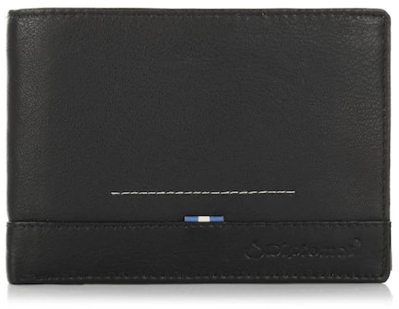 Diplomat MN111 Blue, Ανδρικό Πορτοφόλι, Δερμάτινο, Μαύρο