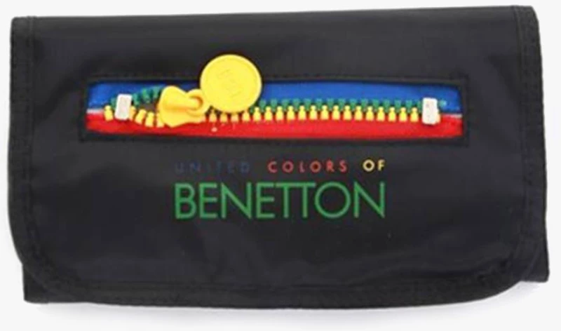 Benetton 333-17217, Παιδικό Πορτοφόλι, Ύφασμα, Μαύρο